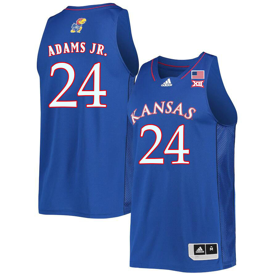 Men #24 KJ Adams Jr. Kansas Jayhawks College Basketball Jerseys Sale-Royal